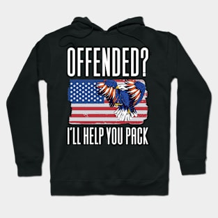 Conservative US Flag Politics Hoodie